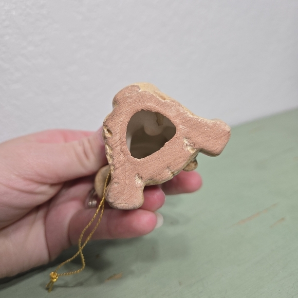 Ceramic Teddy Bear Christmas Holiday Vintage Ornament Figurine - Picture 3 of 3